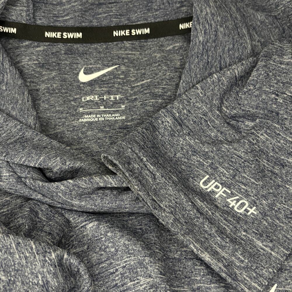 Nike Swim Pullover DriFit Hoodie Heathered Gray Size Medium - Picture 5 of 6